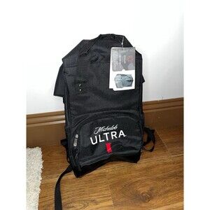 Michelob Ultra ONIVA On The Go Roll-Top Cooler Backpack Black Insulated